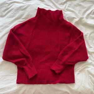 Anthropologie PILCRO Red Sweater 100% Cashmere Size Small
